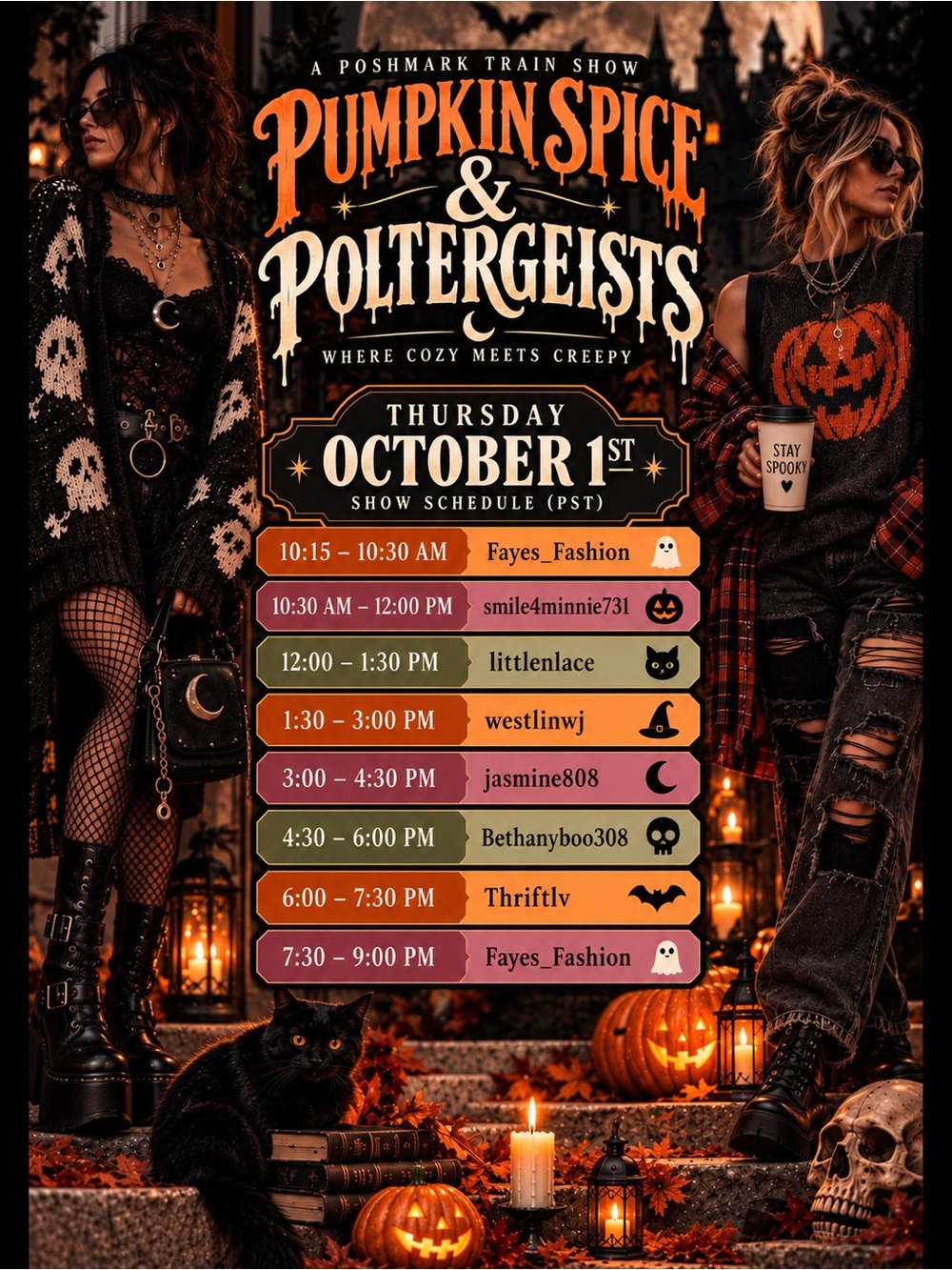 🎃 Fall Fashion To Die For ☠️ October 1st Pumpkin Spice & Poltergeists